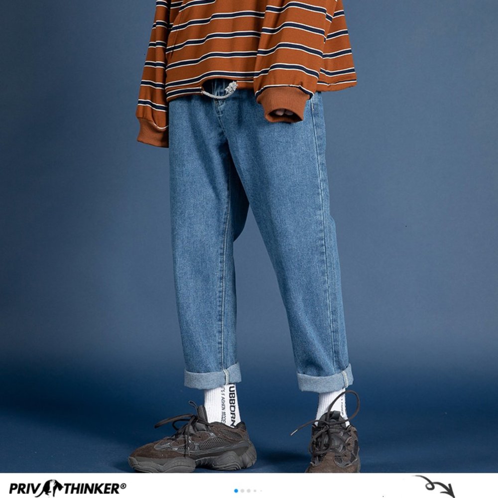 Blue Jeans Korean Fashions Harem Pants